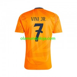 Camisola Real Madrid VINI JR 7 Homem Equipamento Segundo 2024-2025 Manga Curta